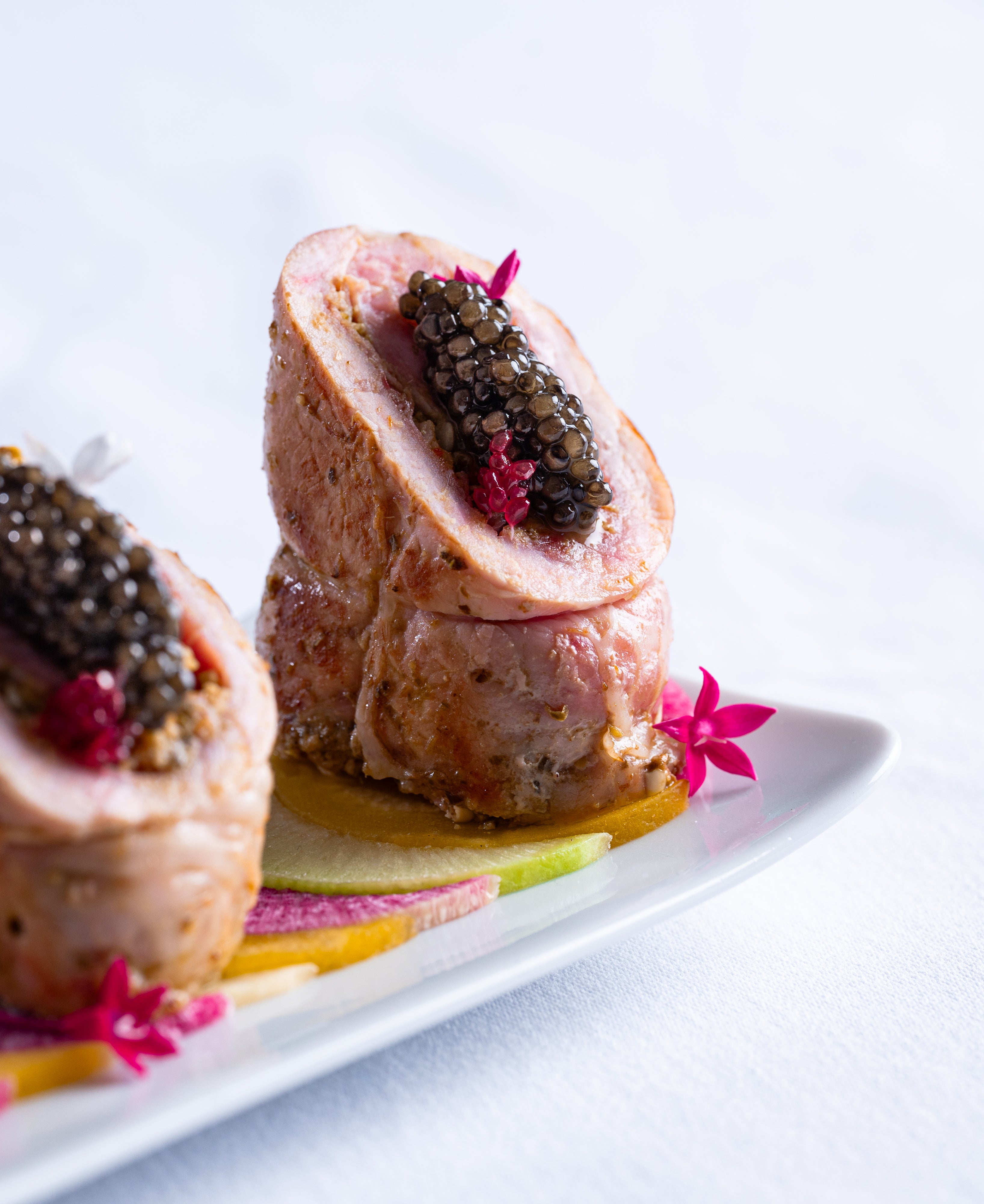 Saltimbocca de veau et caviar